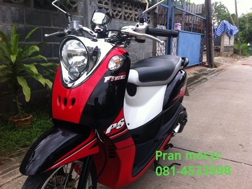 ขายyamaha finoสีดำเเดงขาว ปี2013