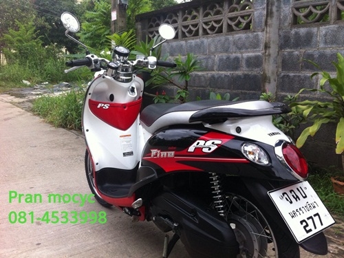 ขายyamaha finoสีดำเเดงขาว ปี2013