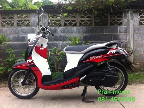 ขายyamaha finoสีดำเเดงขาว ปี2013