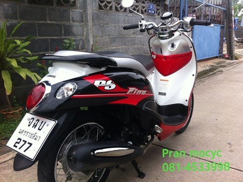 ขายyamaha finoสีดำเเดงขาว ปี2013