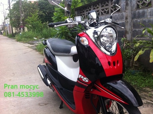 ขายyamaha finoสีดำเเดงขาว ปี2013