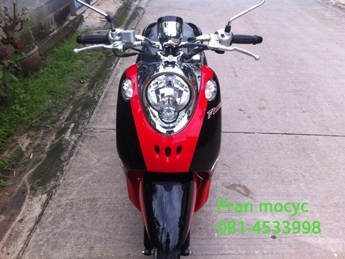 ขายyamaha finoสีดำเเดงขาว ปี2013