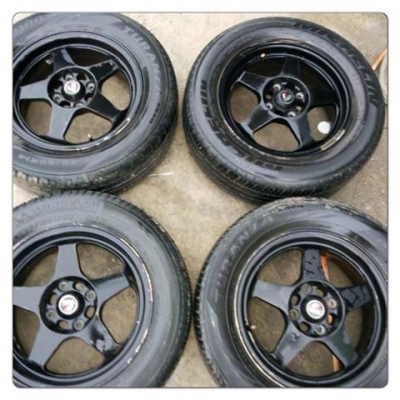 ขายแม็กมือ2ลาย Spoon ขอบ14 4รู100+ แถมยางราคา3,300บาทถูก