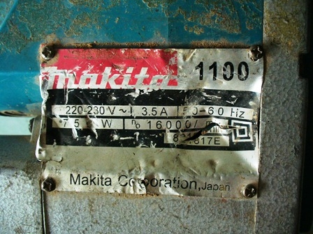 กบไฟฟ้า กบไสไม้ Makita model1100 มือสอง ถูกๆ กบไฟฟ้า กบไสไม้ Makita model1100 มือสอง ถูกๆ