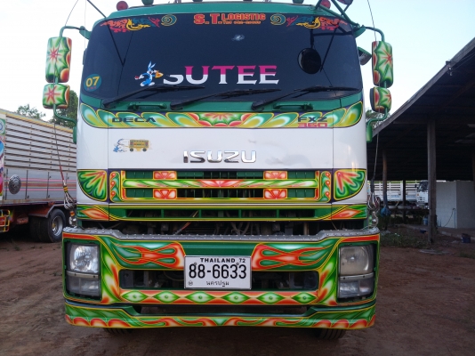 ต้องการขาย ISUZU 360HP ปี 53 ดั๊มแม่-ลูก คอกอลูปิเนียม ลูก3เพลา