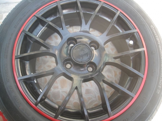 ขายล้อแม็ก zona 15 นิ้ว 4/100 et38 +ยางปี10 (081-3747940)