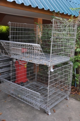 ขาย ชั้นวางของเหล็กกันสนิม (พับได้) ลูกกรง สนิมไม่ขึ้น สภาพสวยเดิมจากญี่ปุ่น