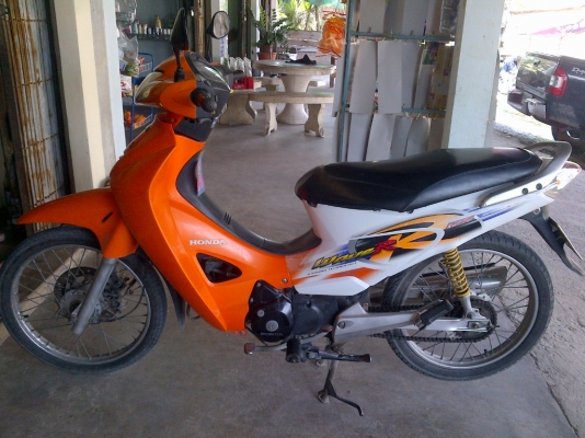 ด่วน!เวฟ125R สต๊าทมือ  ปี48 รถเครื่องเดิม  พร้อมใช้ ทะเบียน+เอกสารโอน ภาษีไม่หมด