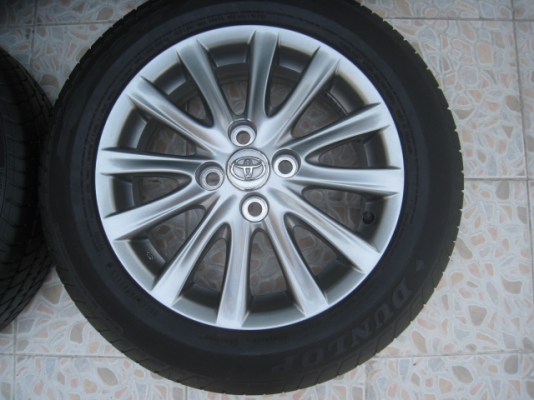 ขายล้อแม็ก Toyota vios 12 ก้าน 15"x5.5" et45 4รู100 +ยางปี1112  สนใจติดต่อเล็กคลองสามครับ (081-3747940)