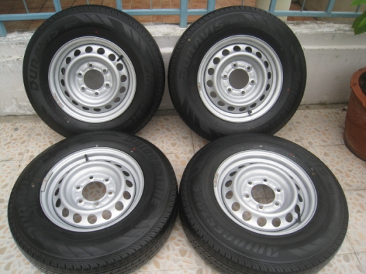 ขายกะทะล้อ Chev colorado ป้ายแดง 6รู139 + ยาง ปี 2513 สนใจติดต่อเล็กคลองสามครับ (081-3747940)