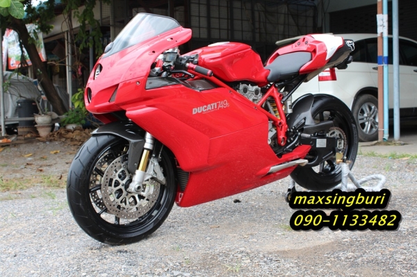 แม็กสิงห์บุรี//DUCATI 749 ปี2006 สภาพหล่อสุดๆ อินวอย+สรรพาสมิตร 250000 (รับเทิร์น)