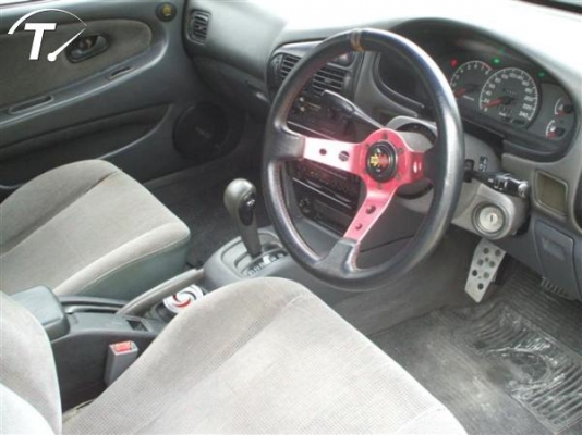 ขายอีคาร์ ปี96 ออโต้ สีเขียว รุ่นท๊อป ติดแก๊สลงเล่มแล้ว แต่งสวย 73000