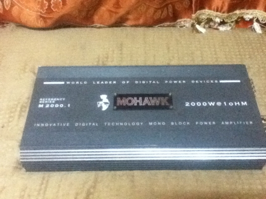 ขายแอมป์ MOHAWK รุ่น M2000.1 Cass D 2000W สภาพสวยๆ ลดราคา 6500.- ขายแอมป์ MOHAWK รุ่น M2000.1 Cass D 2000W สภาพสวยๆ ลดราคา 6500.-