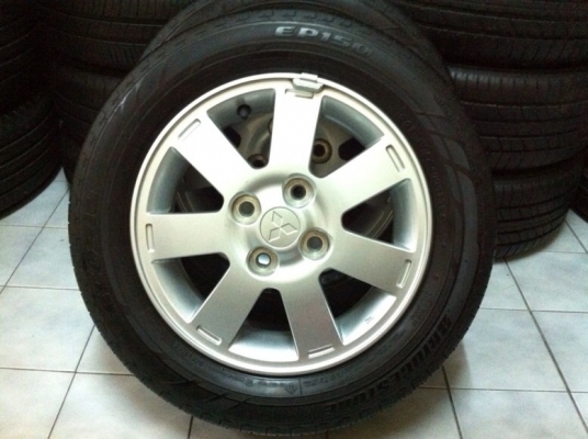 ขายล้อแม็ก Mitsubishi Mirage 14 นิ้ว พร้อมยางสวยๆ
