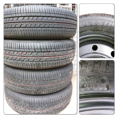 ขายยางขอบ15 ยางBrigedstone 175/65/15 ปี13 ราคา 5,800บาท ป้ายแดง