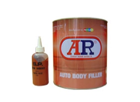 สีโป้วแดง สำหรับงานรถยนต์ ยี่ห้อ AR ขนาดกล (4.5 กก) 250 บาท