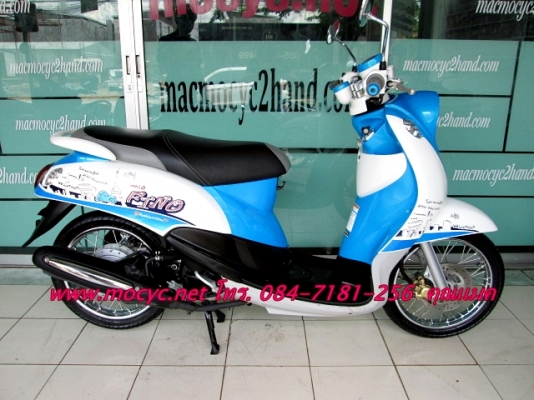Fino แฟร์ชั่น  ปี 55  สี ฟ้าขาว สียอดนิยม ใช้งานน้อยสภาพใหม่ๆ ไมล์แค่ 4 พันโล  25500