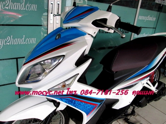 NOUVO 135 CC. ปี 54 สต๊าทมือ สีฟ้าขาว ไมล์  9 พันโล   26500