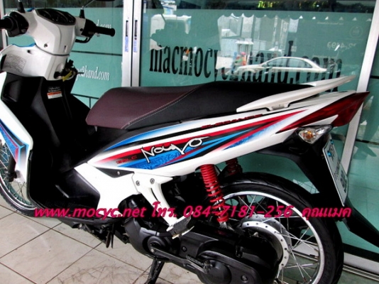 NOUVO 135 CC. ปี 54 สต๊าทมือ สีฟ้าขาว ไมล์  9 พันโล   26500