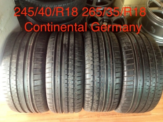 ขายยางใหม่ Continental Germany ปี13 245/40/18 และ 265/35/18 เส้นละ 4,500