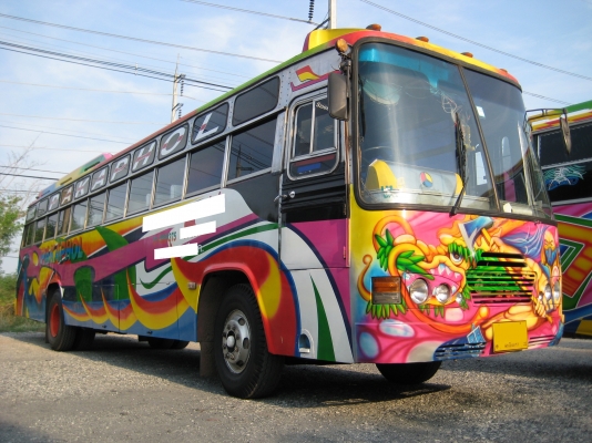 -ขาย-รถบัสพัดลม คัสซี BENZ เครื่อง NISSAN ท่ออ้อม แท้