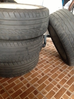 Honda civic fd  5 รู 114  ขนาด 16 นิ้ว คับ สภาพดีมาก สวยทั้ง 4 วง พร้อมขาย dunlop ขนาด 205/55/16 ปี 11