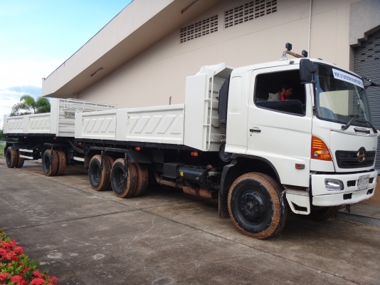 ขายด่วน   รถสิบล้อดัมพ์พ่วง  แม่-ลูก  HINO  MEGA  320 ปี 48  กระบะสามมิตร  พร้อมใช้งาน   เอกสารพร้อม