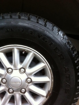 ขายแมก+ยาง Goodyear  wrangler 31/10.5/15 ปี11