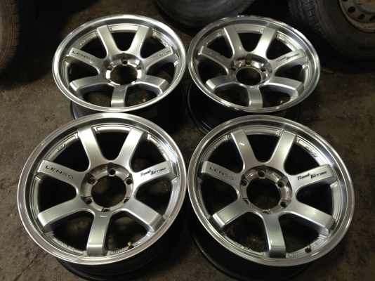 มือ2. ล้อ Lenso RT7 ขอบ18" 6รูกว้าง9"ออฟ+20 สีไฮเปอร์เดิมๆ ไม่ดุ้ง ขาย 11,900 บาท สวยจัด