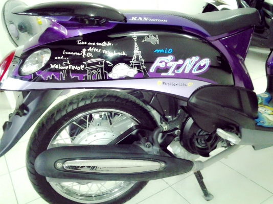 Yamaha fino ปี55 สีม่วง-ดำ สภาพสวยมาก Yamaha fino ปี55 สีม่วง-ดำ สภาพสวยมาก