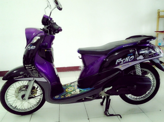 Yamaha fino ปี55 สีม่วง-ดำ สภาพสวยมาก
