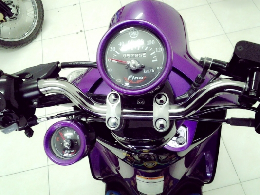 Yamaha fino ปี55 สีม่วง-ดำ สภาพสวยมาก Yamaha fino ปี55 สีม่วง-ดำ สภาพสวยมาก