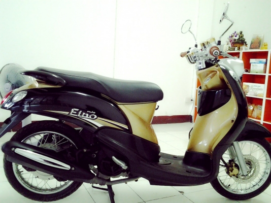 Yamaha fino classic ปี55 สีน้ำตาล-ดำ สภาพดี Yamaha fino classic ปี55 สีน้ำตาล-ดำ สภาพดี