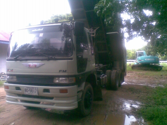 ขายด่วน HINO FM1M เครื่อง 220 เเรง EM100  ดั้มสามมิตรลอนเฉียง