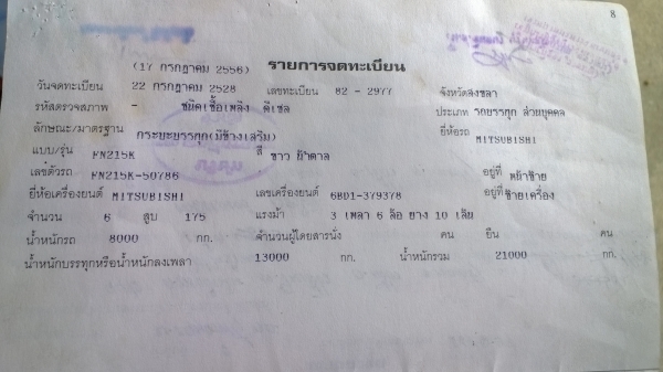 10ล้อรั้วไม้มะค่า1เพลาFN215Kเครื่อง165แรงสภาพยังสวย...พร้อมใช้..