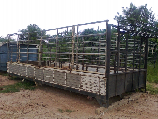 กระบะคาร์โก้ มีคอก 6 ล้อ ยาว 6 เมตร เหล็กทั้งลูก ขายถูกๆๆๆ