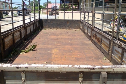 กระบะคาร์โก้ มีคอก 6 ล้อ ยาว 6 เมตร เหล็กทั้งลูก ขายถูกๆๆๆ