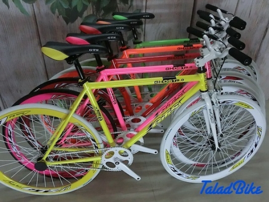 ฟิกซ์เกียร์ GTS GHOST 9.0 ล้อ 700 สีโดนๆ เอาใจวัยรุ่น