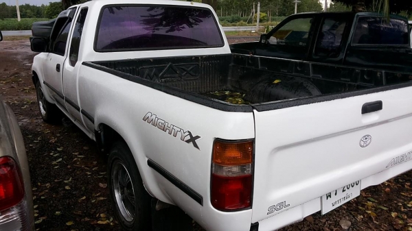 ***ขายแล้วครับขอบคุณ Truck2hand ขายรถสวยพร้อมใช้ ราคาเบาๆ TOYOTA HILUX MIGHTY-X EXTRACAB 2.5 MT ปี 40 โป่ง หน้า-หลังแท้ เครื่องเดิมเกียร์เดิม ฟิตมาใหม่ ช่วงล่างแน่นคัสซีดี ไม่ปะไม่ดาม กระบะสวยพื้นปูกระบะ พ.ธรรมดา แอร์ ยางดี4เส้น รถเคลียร์สีเก็บงานแล้ว สวย