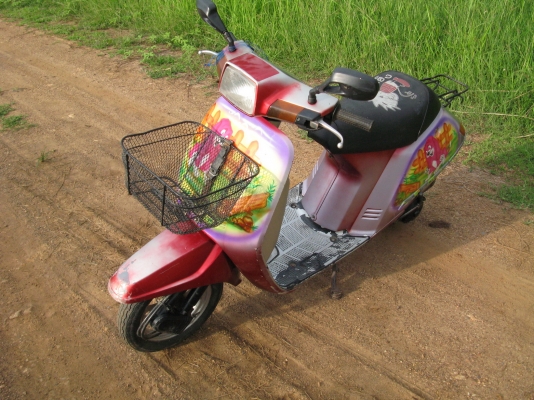 scooter honda สตาร์ตมือ+เท้า สุพรรณบุรี