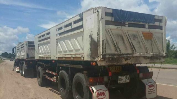 ขายรถ 22 ล้อพ่วงแม่-ลูกดัมพ์ ISUZU DECA 360 ปี 2553 ลูกพ่วง 3 คานแท้ดัมพ์กระบะสามมิตรลอนเฉียงคอกเสมอหัว ราคา 3270000