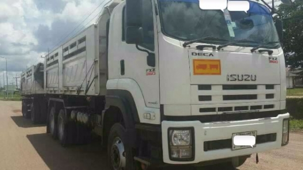 ขายรถ 22 ล้อพ่วงแม่-ลูกดัมพ์ ISUZU DECA 360 ปี 2553 ลูกพ่วง 3 คานแท้ดัมพ์กระบะสามมิตรลอนเฉียงคอกเสมอหัว ราคา 3270000
