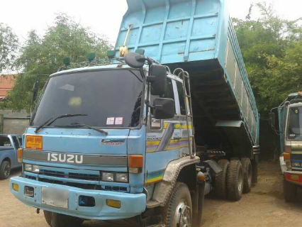 ขายรถบรรทุกสิบล้อดั๊มพ์พ่วง Isuzu 240 นางฟ้า แม่ลูกดั๊มพ์มิเนียม ลูก 2 เพลา ทะเบียนพร้อม