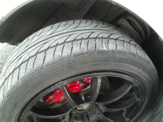 Dunlop Lm703 ปี12 ขนาด 215/45/17 + Advan RS สีดําสวยๆ