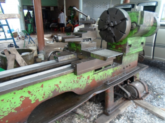 แท่นกลึง 8 ฟุต คอลึก เหวี่ยงงานใหญ่ได้ 1 เมตร รุ่นหนัก 100,000