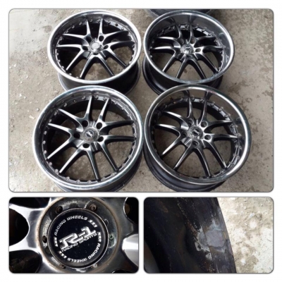 ขายแม็กมือ2ขอบ 18 R-1 Racing 5 รู 114 ราคา 6,900 บาทราคาถูก