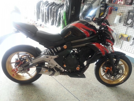 ขาย KAWASAKI  ER6N 2012 ไมล์ 5xxx  ของแต่งตรึม รับแลกเทริน์ ลดราคาคับ