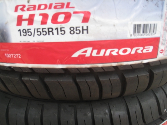 ขายยางใหม่ Aurora radial H107 195/55r15 สนใจติดต่อเล็กคลองสามครับ  (081-3747940)