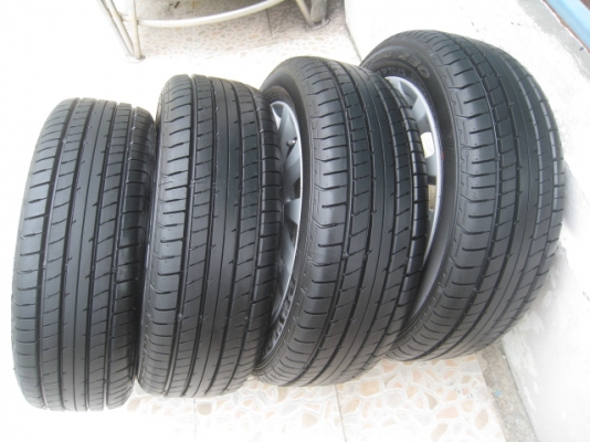 ขายล้อแม็ก Mazda 2 ป้ายแดง 15'x6" et45 4รู100 +ยาง dunlop sp sport 230 185/55 r15 ปี1313 ยังมองเห็นตุ่ม 2 เส้นครับ  สนใจติดต่อเล็กคลองสามครับ (081-3747940) ช่วยกด (ถูกใจ)Like ให้ด้วยนะครับ ตาม Link นี้ครับ ขอบคุณครับ https://www.facebook.com/TaL