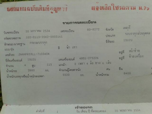 ขายอิซูซุNPR